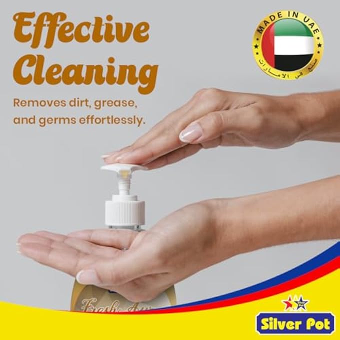 Silver Pot MILK & HONEY HAND WASH  400ML  GENTLE HYDRATING FORMULA WITH SOOTHING MILK & HONEY SCENT, EFFECTIVE GERM PROTECTION, AND DAILY CARE - Image 2